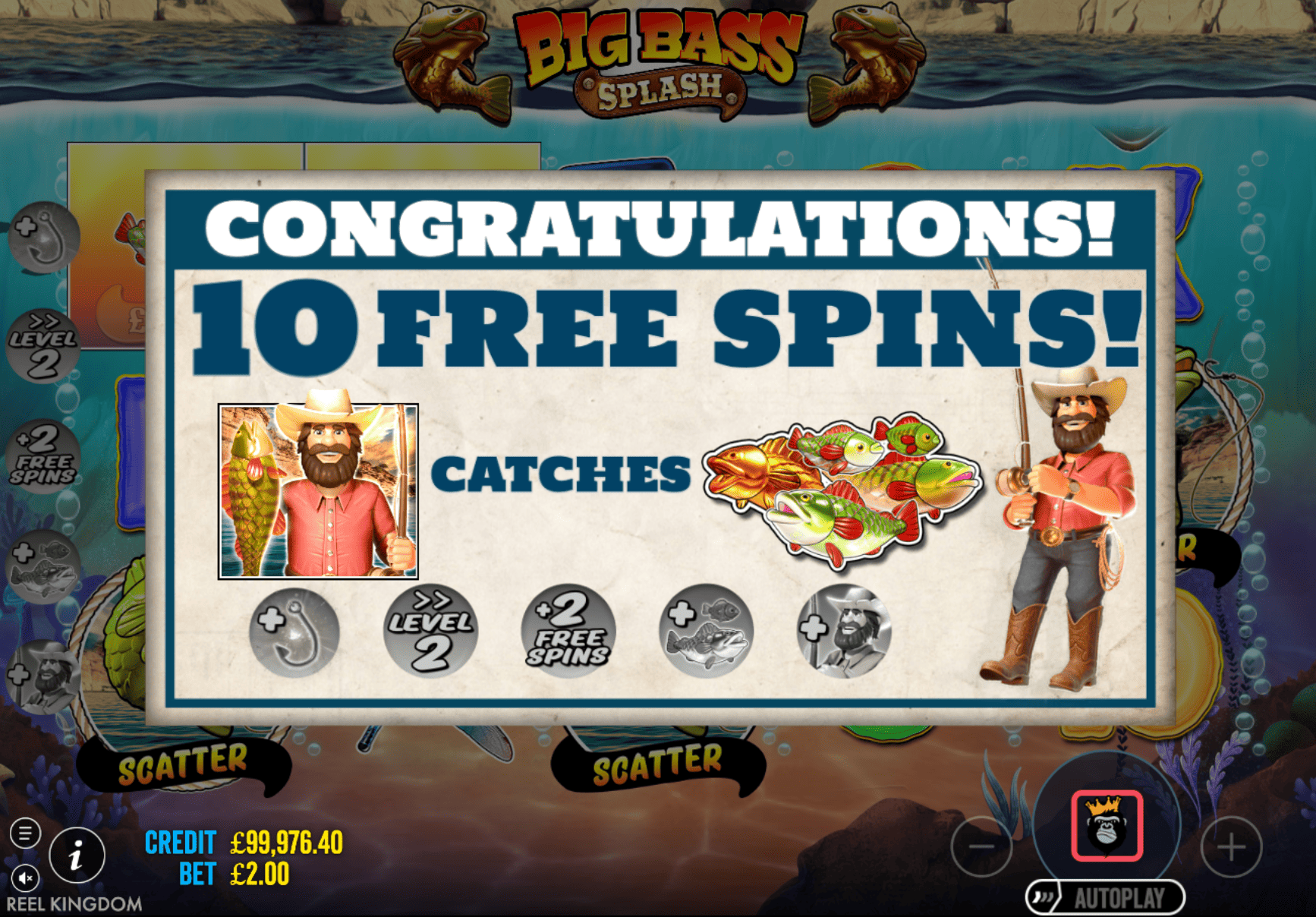 Big Bass Splash на мобильном — интерфейс слота на экране смартфона